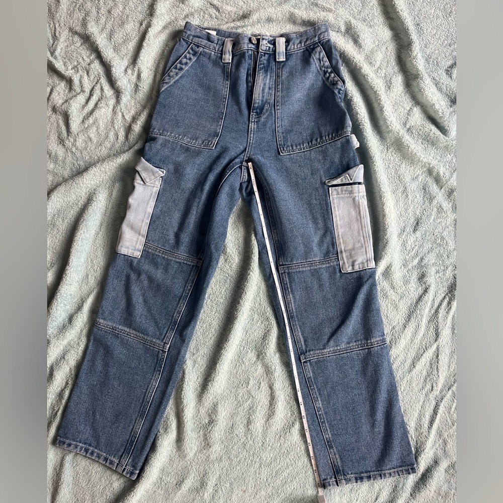PacSun Two-Tone high rise Blue jean carpenter Pants women’s size 26